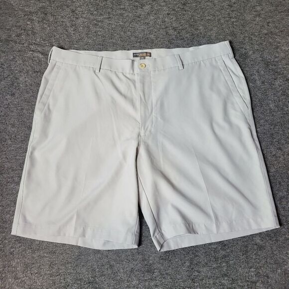 Peter Millar Crown Sport Golf Short Men's Size 38 Performance Ivory Beige